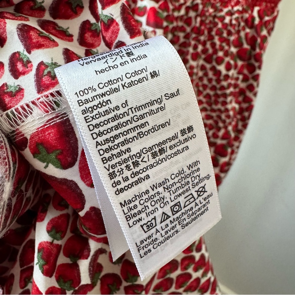 J. Crew Paloma Dress In Strawberry Swirl Cotton Poplin - Picture 6 of 7